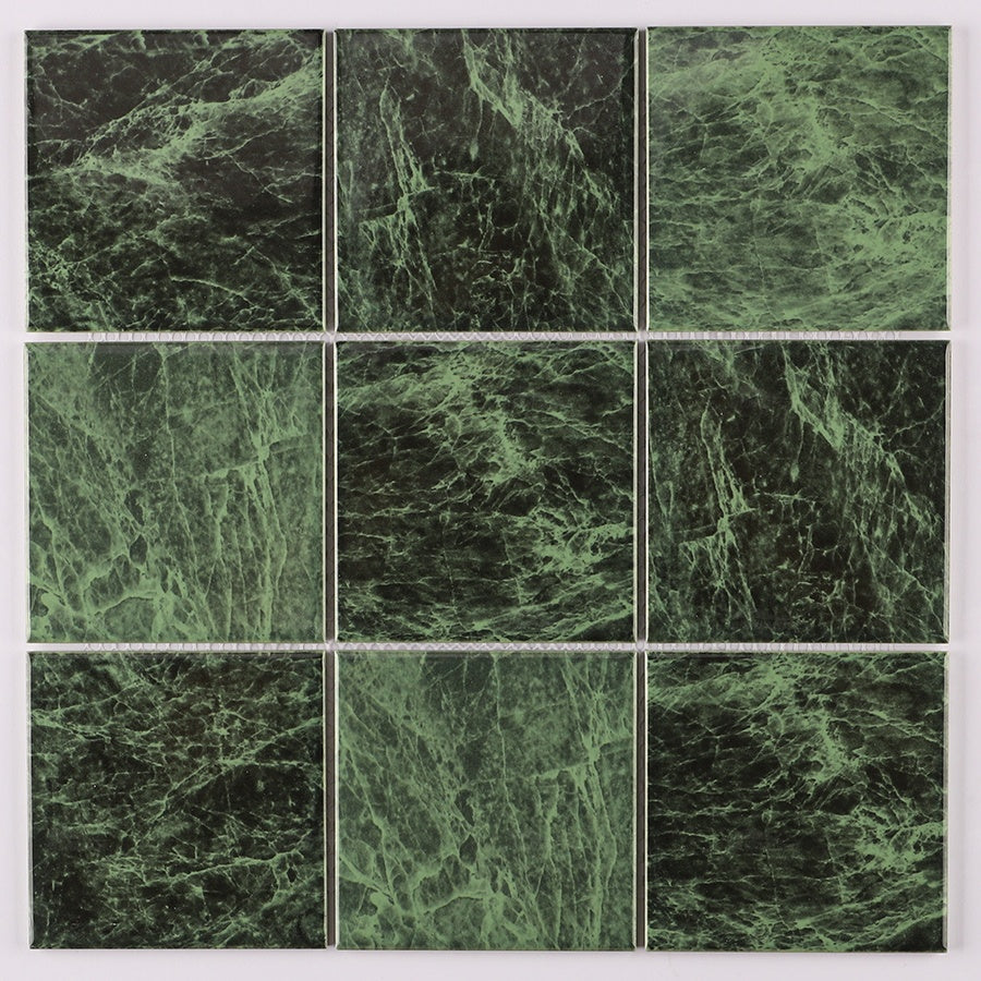 Blue swimming pool tiles Sukabumi 4x4 factory price Bluwhale 