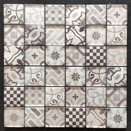 Morocco crystal glass mosaic tiles simple and elegant wall decoration 