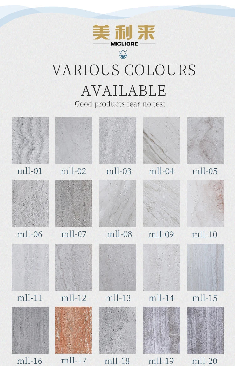 MIGLIORE Bendable Thin Stone Inorganic Ink Printed Travertine Flexible Tiles Stone Veneer Wall Panel for House Decoration - Daisan Mart