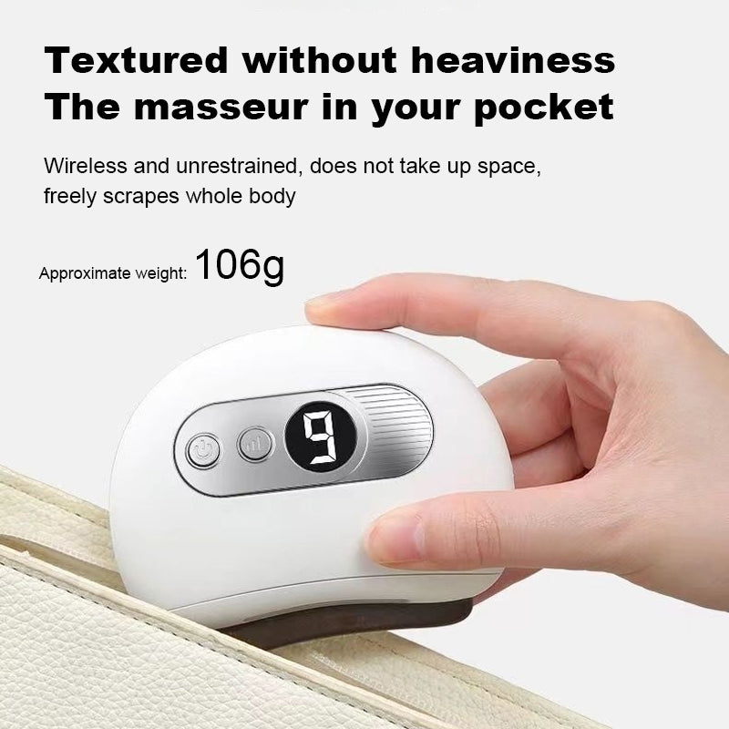 Máy lăn mát xa mặt Gua Sha điện toàn thân, bảng cạo gió đá Bian - Daisan Mart