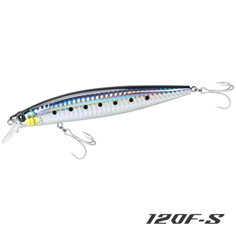 TSURINOYA 120F Ultra-long Casting Floating Minnow Saltwater Fishing Lure STINGER 120mm 19g Range 30-100cm Artificial Hard Baits