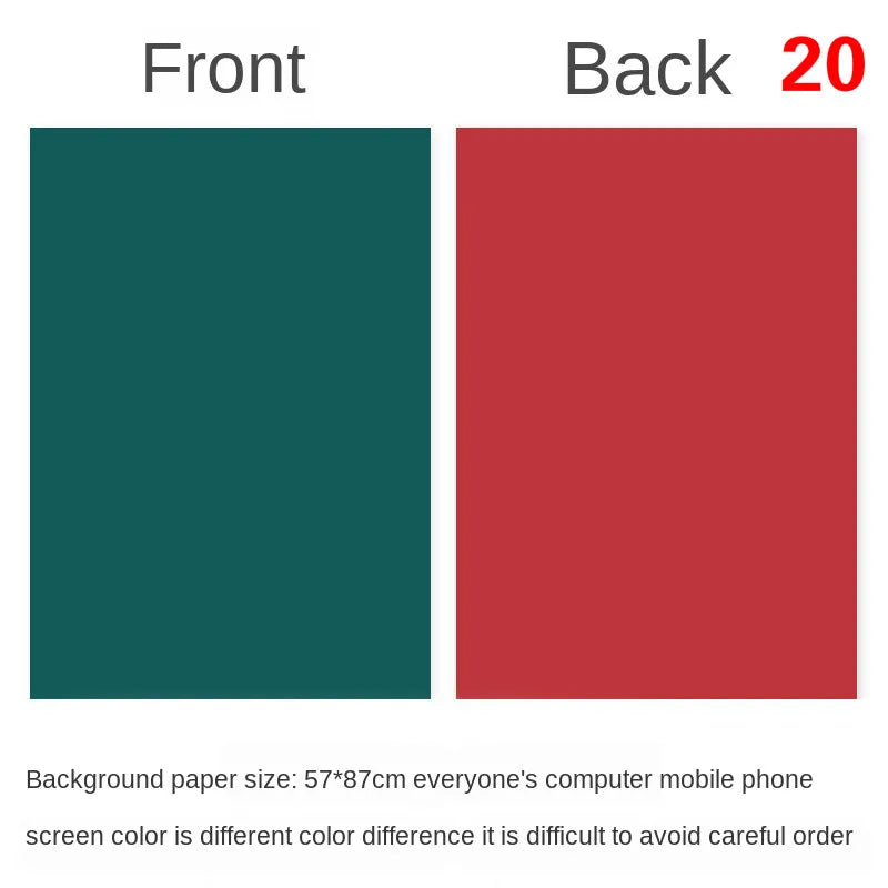 Photography Backdrops Wallpaper 57*87cm 2sides Solid Color Photo Background Props for Photo Studio Newborn Product Photographic - Daisan Mart