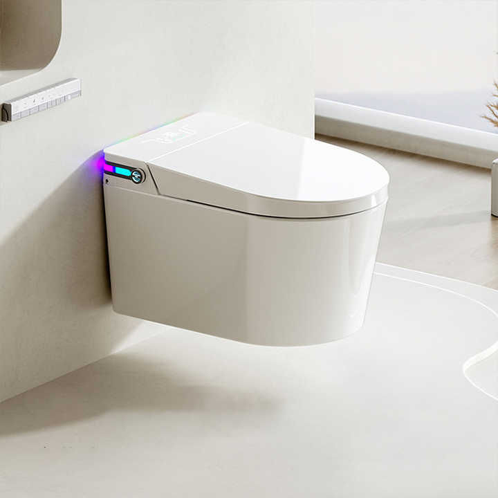 Smart wall-hung ceramic toilet, smart wall-hung floating toilet 
