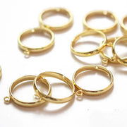 Set of 4 18K gold plated rings, handmade DIY accessories