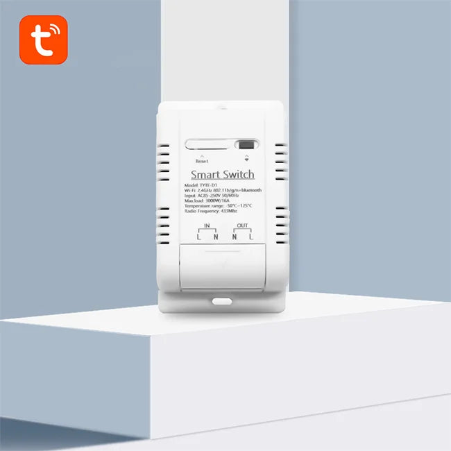 TUYA 16A Smart Switch WiFi Temperature Monitoring