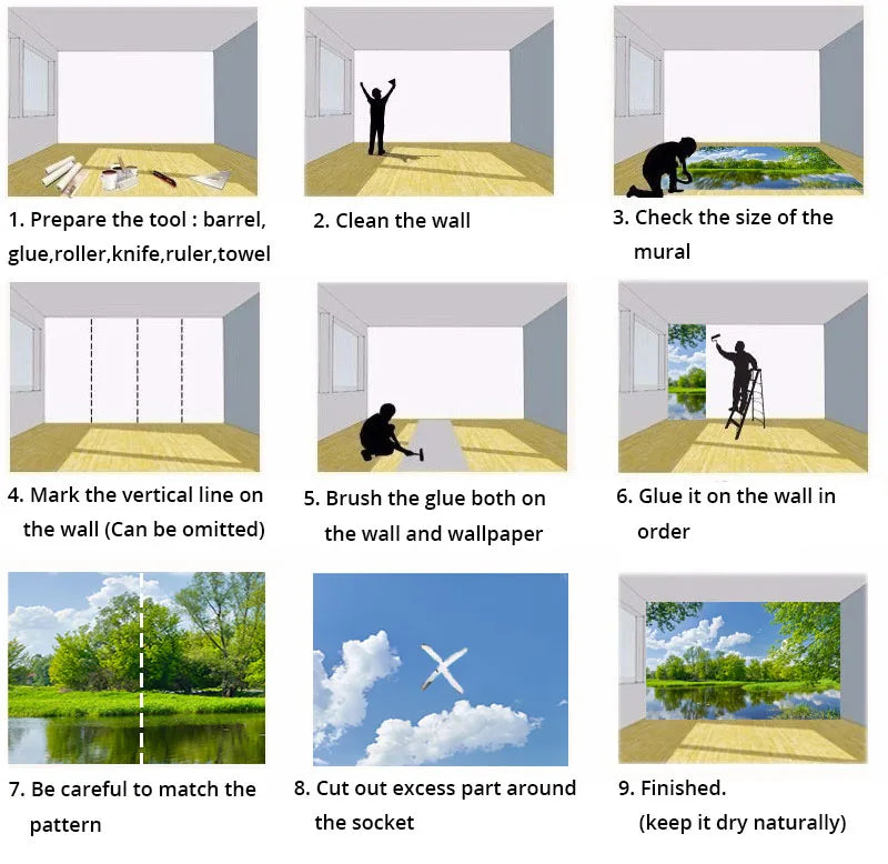 Custom 3D Wall Mural Modern Simple Geometric Line Photo Wallpaper Living Room TV Sofa Bedroom Wall Painting Papel De Parede 3 D