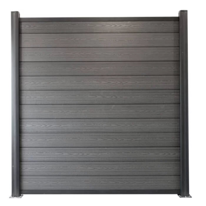 Classic Retail Wood Plastic Composite Fence Panels, Half Gap, 6 Foot, Partial Coverage 
