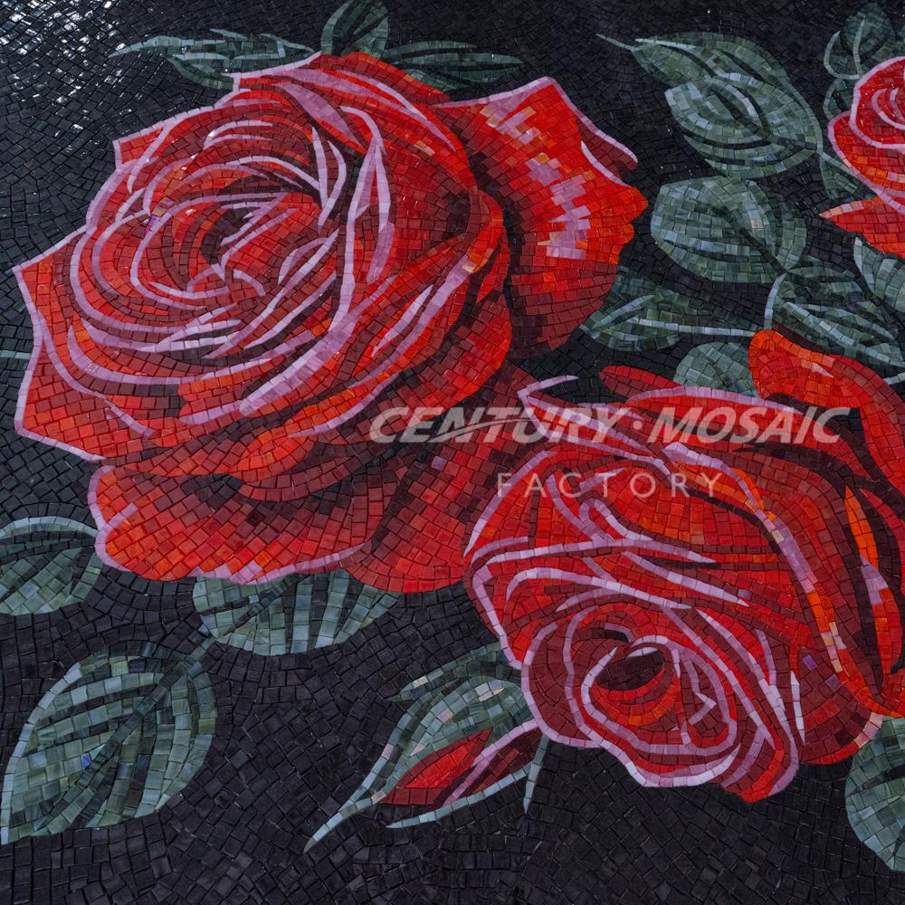 Centurymosaic Handmade Glass Mosaic Painting Beautiful Bright Pattern