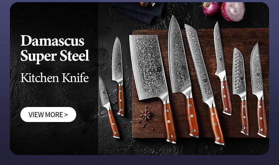 Bộ Dao Bếp XINZUO 7 Món Thép Đức 1.4116 Sắc Bén