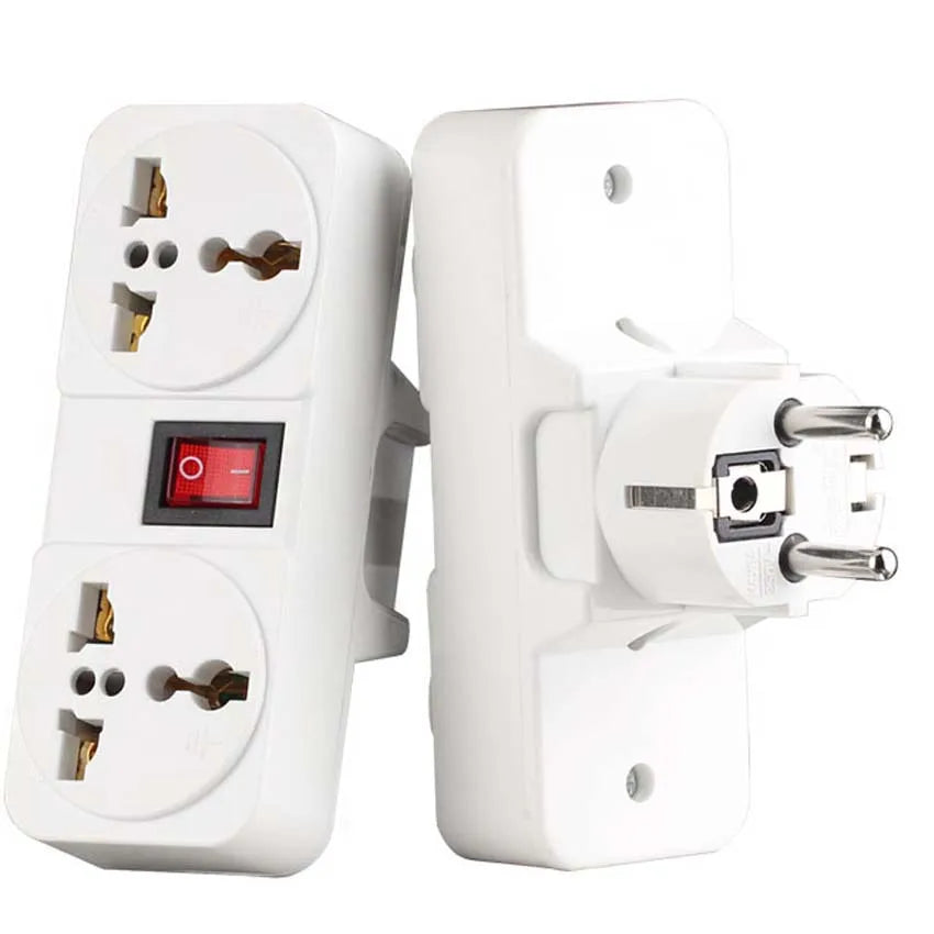 Ổ Cắm Đa Năng Du Lịch Mỹ-Âu-Anh Có Công Tắc 2 Chiều - Daisan Mart