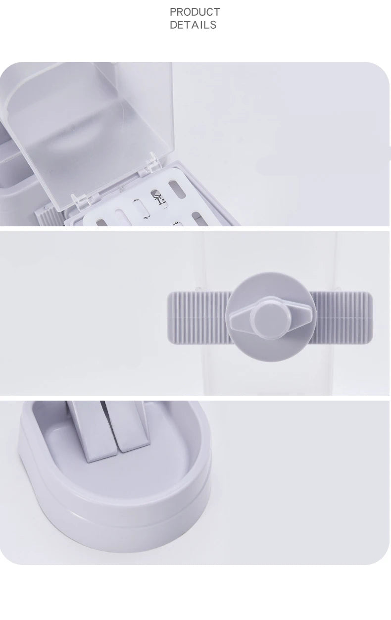 Automatic Pet Feeder Cage Hanging Bowl Water Bottle Food Container Dispenser For Puppy Cats Rabbit Birds Pet Feeding Product - Daisan Mart