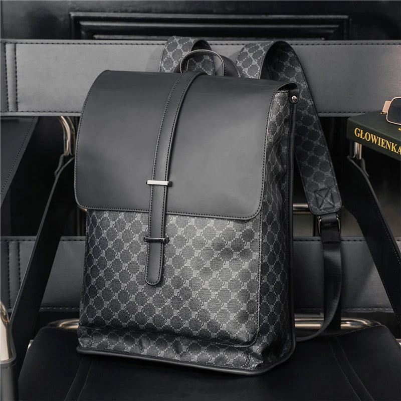 Classic Waterproof PU Leather Backpack - Stylish &amp; Practical