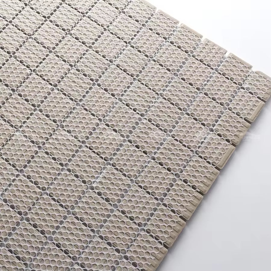Modern Carrara White Matte Glazed Porcelain Mosaic Wall Tiles 
