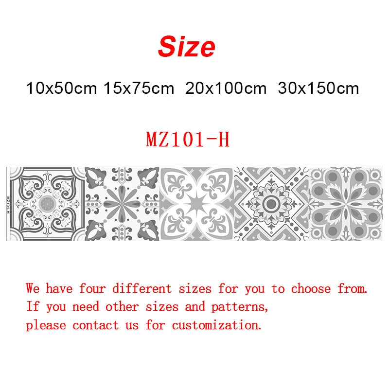 10cm/15cm/20cm/30cm Wall Tile Transfers Stickers for Kitchen Floor Stairs Diy Mural Self-adhesive Waterproof Vinyl Wall Paster