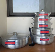 RTS Thick Aluminum Pot Set with Aluminum Lid - High-Quality Kitchenware