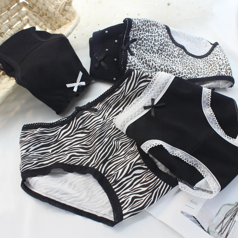 Kawaii Women's Underwear 5 Cute Animal Patterns