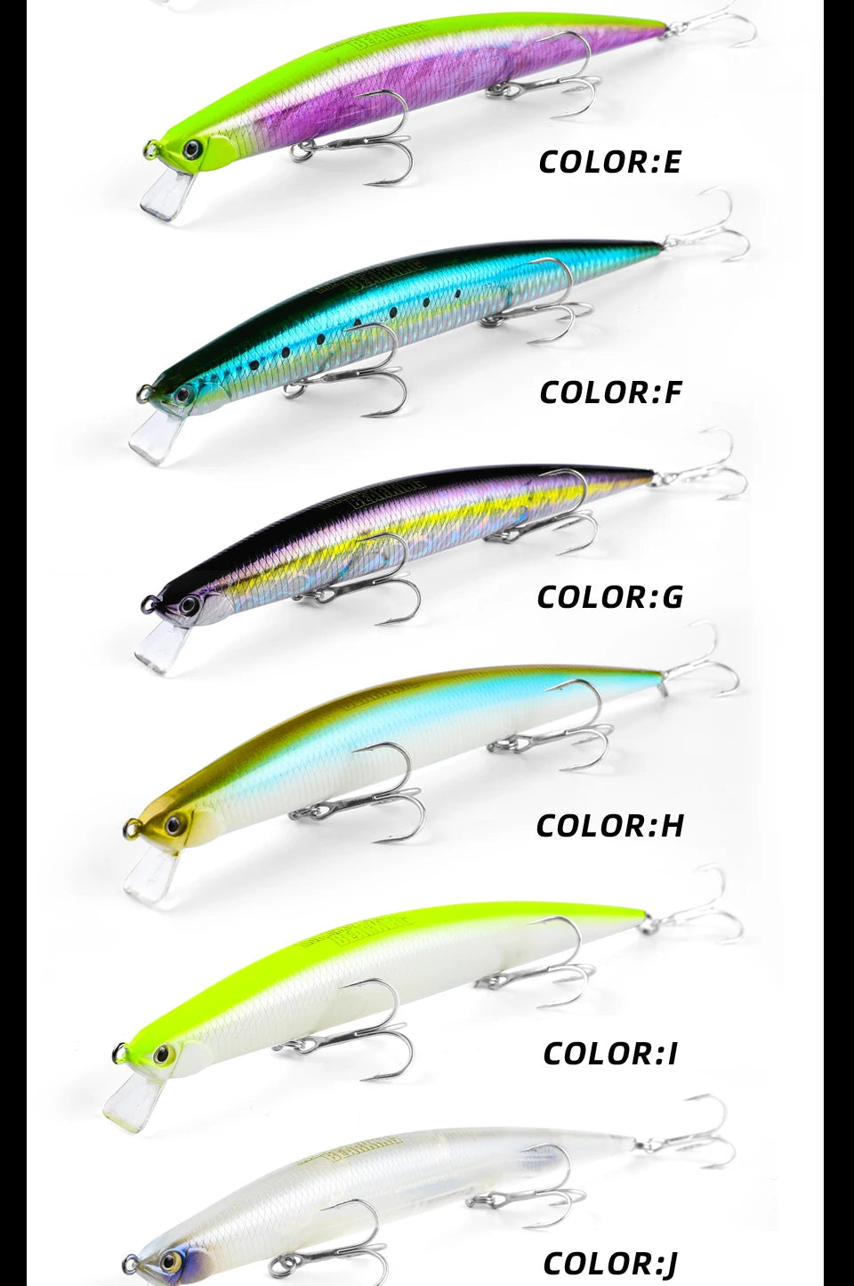 Mồi Câu Chuyên Nghiệp Bearking 175mm Nổi Slim Minnow