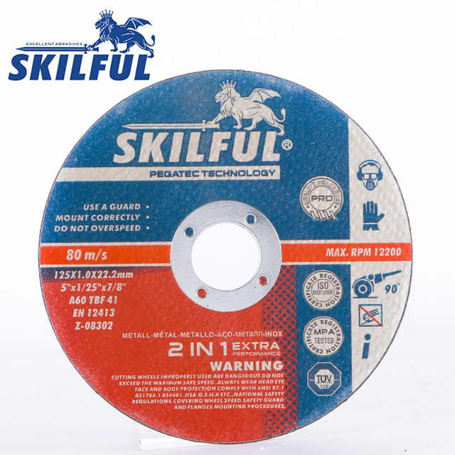 5 Inch Cutting Disc 125 X 1.0 X 22 Mm MPA Stainless 2 In 1