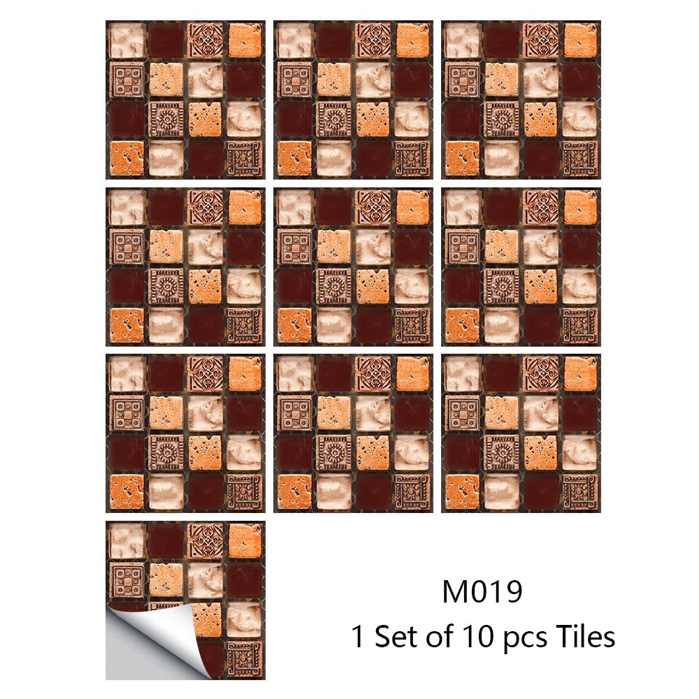 Decal Dán Tường 3D Đá Cẩm Thạch Chống Thấm 10 Miếng - Daisan Mart
