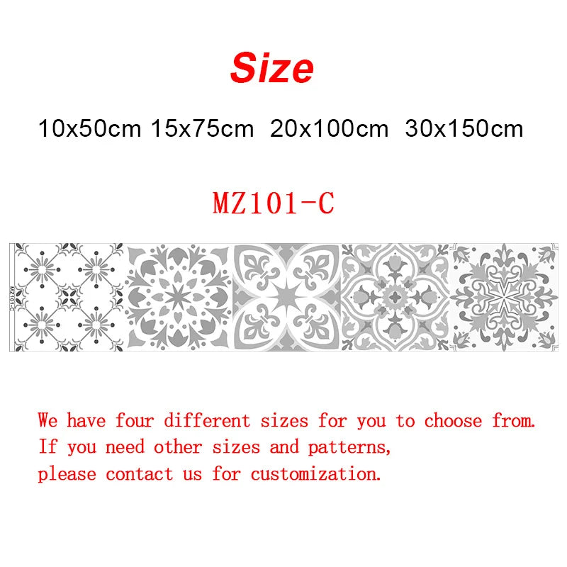 10cm/15cm/20cm/30cm Wall Tile Transfers Stickers for Kitchen Floor Stairs Diy Mural Self-adhesive Waterproof Vinyl Wall Paster