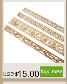 Wood Mouldings Wood Carving Door Onlay Wood Applique Wood Decal Antique Retro Modern Long Leaves Wooden Cabinet Furniture Corner