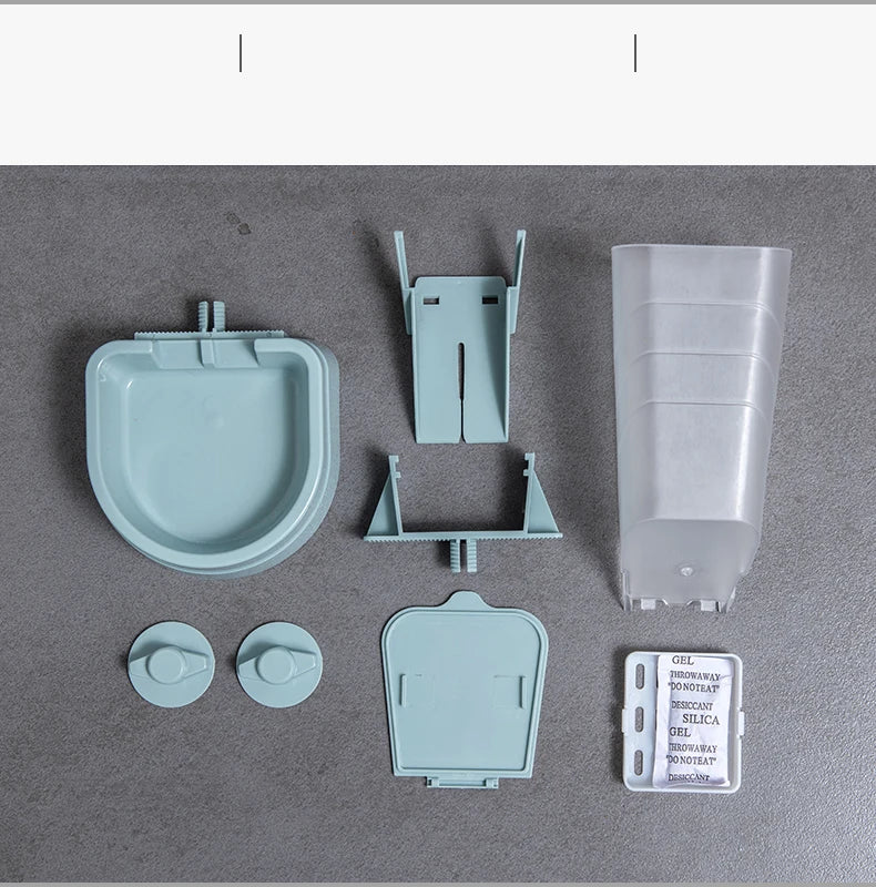 Automatic Pet Feeder Cage Hanging Bowl Water Bottle Food Container Dispenser For Puppy Cats Rabbit Birds Pet Feeding Product - Daisan Mart