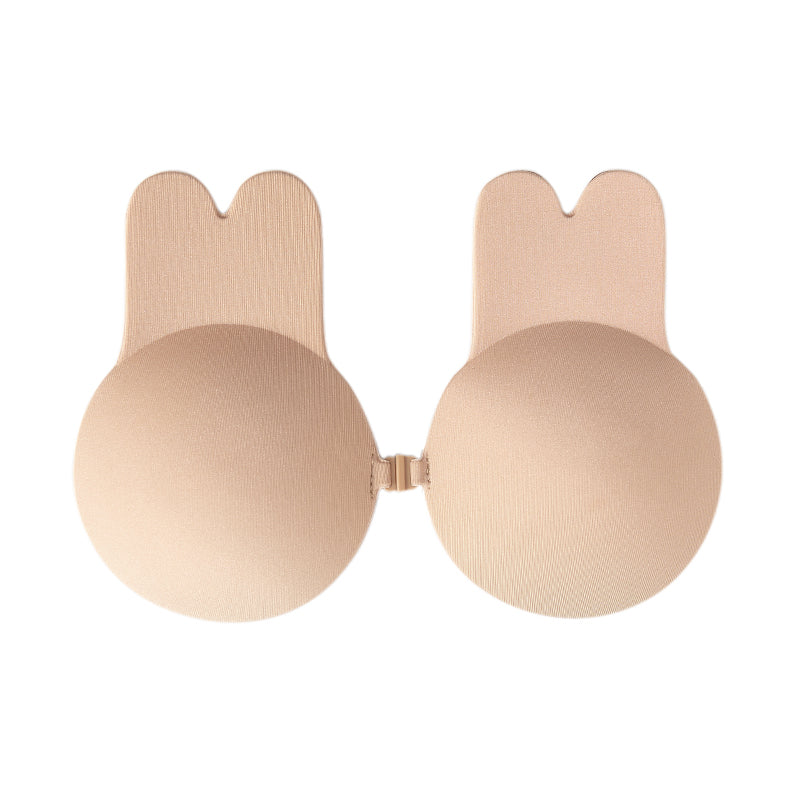 Áo Ngực Silicone Tái Sử Dụng Kiểu Mới Tai Thỏ Khóa Kéo Phía Trước Miếng Dán Che Nhũ Hoa Tàng Hình - Daisan Mart