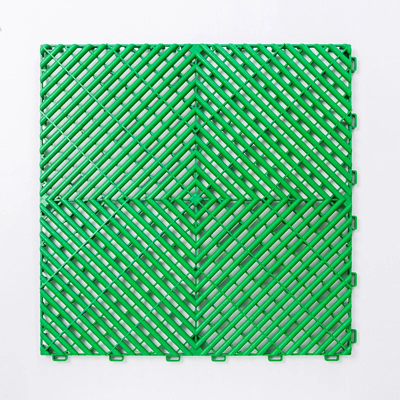 Modular Vented Floor Tiles for Garage Workshop - Anti-Slip Surface, Quick Drain Design - Daisan Mart