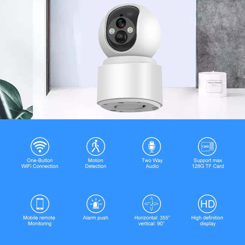V380 Pro WiFi/4G Security Camera Energy-saving 18650 Battery
