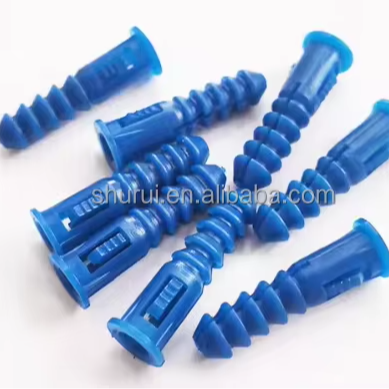 DIN Standard Plastic Expansion Anchor Construction Wall Anchor Screw Plug PE Nylon Zinc Material Surface Treatment Box Packing 