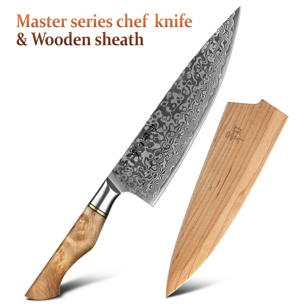HEZHEN Kitchen Knife 67 Layers Damascus Steel Professional