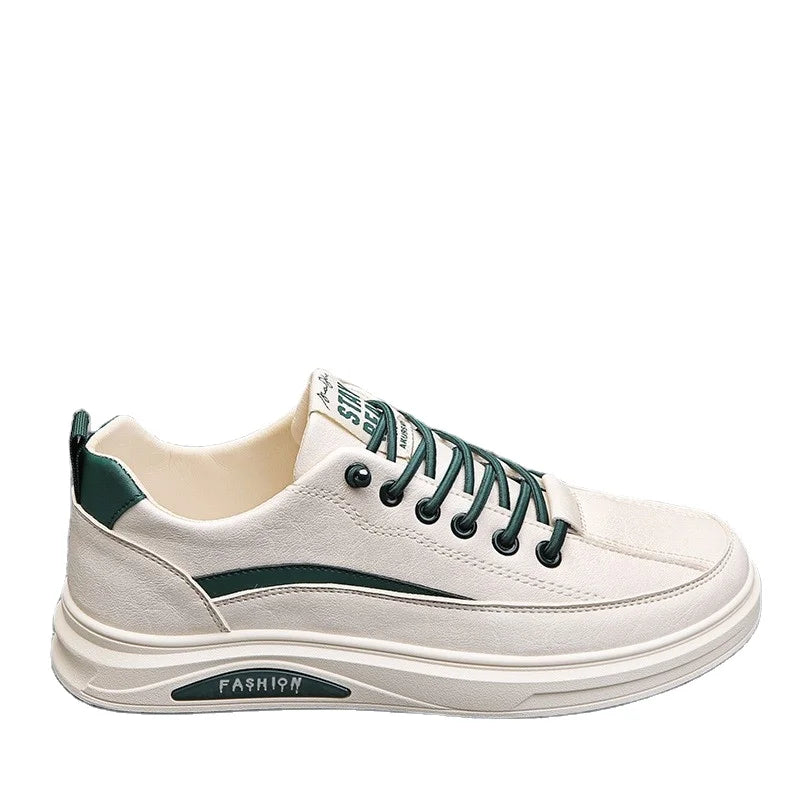 Giày Trượt Ván Nam Đa Năng Da Trắng Thể Thao & Thường Ngày