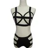 Fancy Underwear Body Harness Bondage Lingerie Women Hollow Out Short Two Piece Set Erotic Lingerie-sexy