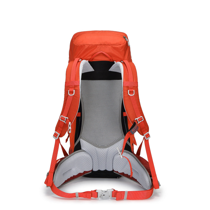 AIONE KA-8222 55L Waterproof Hiking Backpack with Raincoat, Large Outdoor Sports Travel Climbing Backpack 