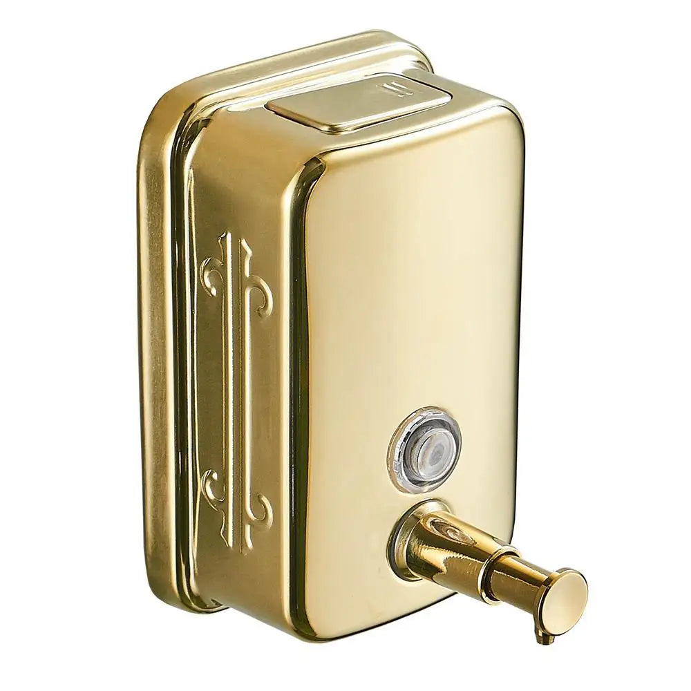 Bình Xà Phòng Treo Tường Inox Vàng Sang Trọng 304 - Daisan Mart