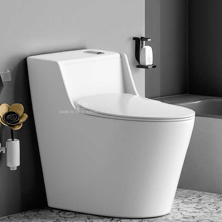 Modern style Siphon flush toilet, Commode toilet, floor mounted ceramic toilet, Siphon one-piece toilet for bathroom 