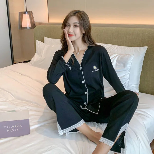 Soft Autumn - Women's Cotton Pajamas