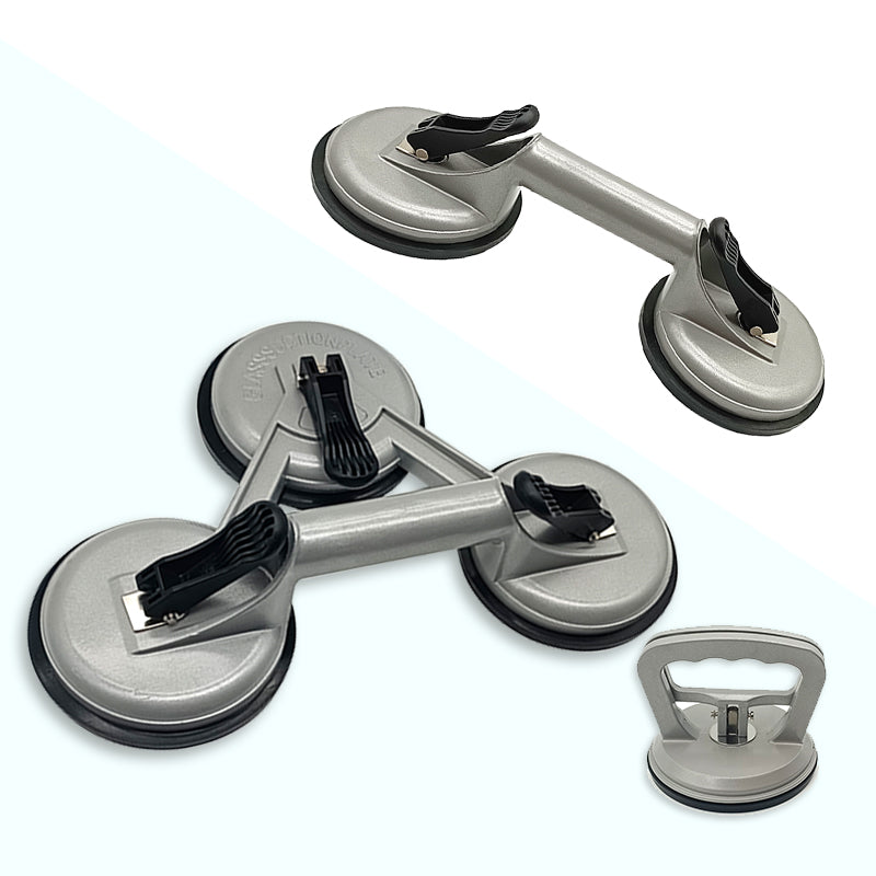 Aluminum alloy glass vacuum head with 3 jaws and 3 handles 