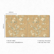 400x800 floor tiles code H802 (1 box/ 1.92m2/ 6 pieces/ 36.5kg)