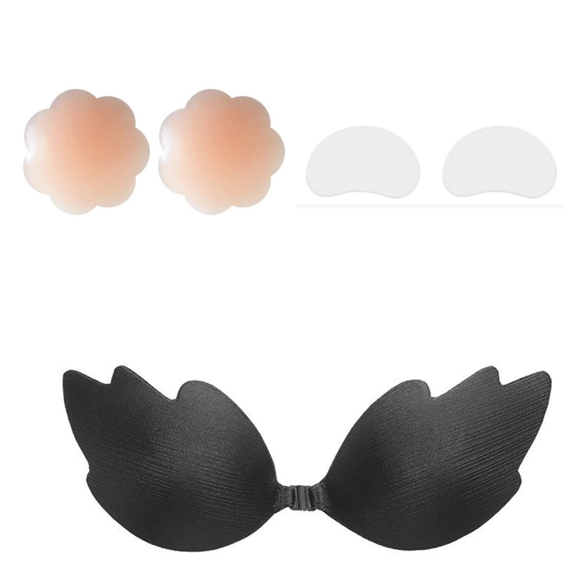Miếng dán ngực che nhũ hoa áo ngực tàng hình Zijiang hình lá gợi cảm khóa cài phía trước silicone chống thấm nước keo dính thoáng khí - Daisan Mart