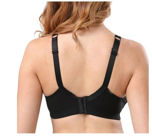Wire-Free, Molded, Lace Support Bra for Moms