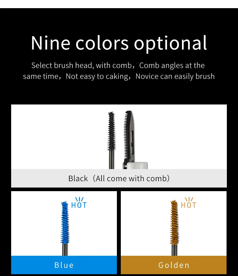 4D White Mascara Long Natural Curl Waterproof