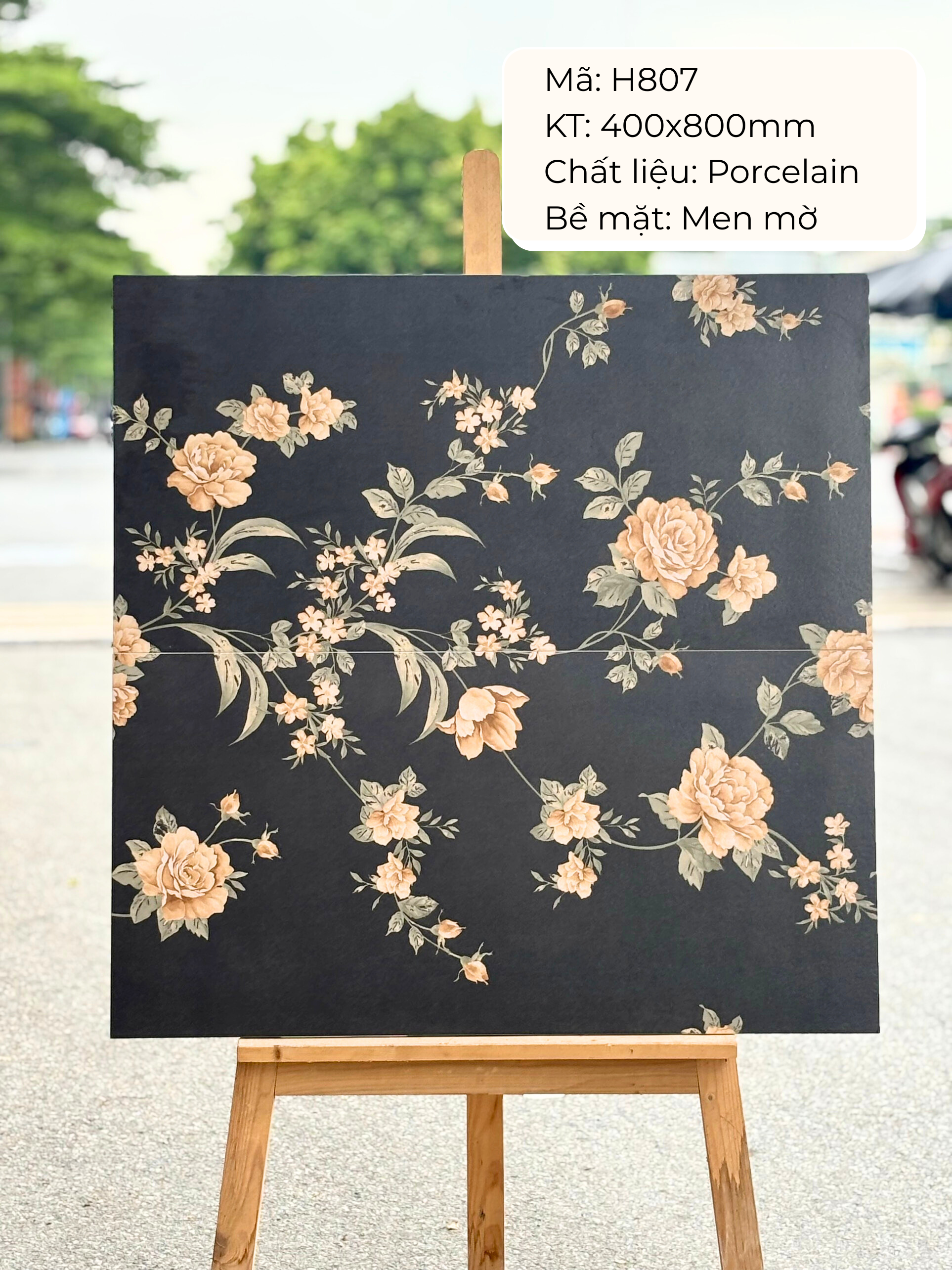 Tiles 400x800 code H807 (1 box/ 1.92m2/ 6 pieces/ 36.5kg)