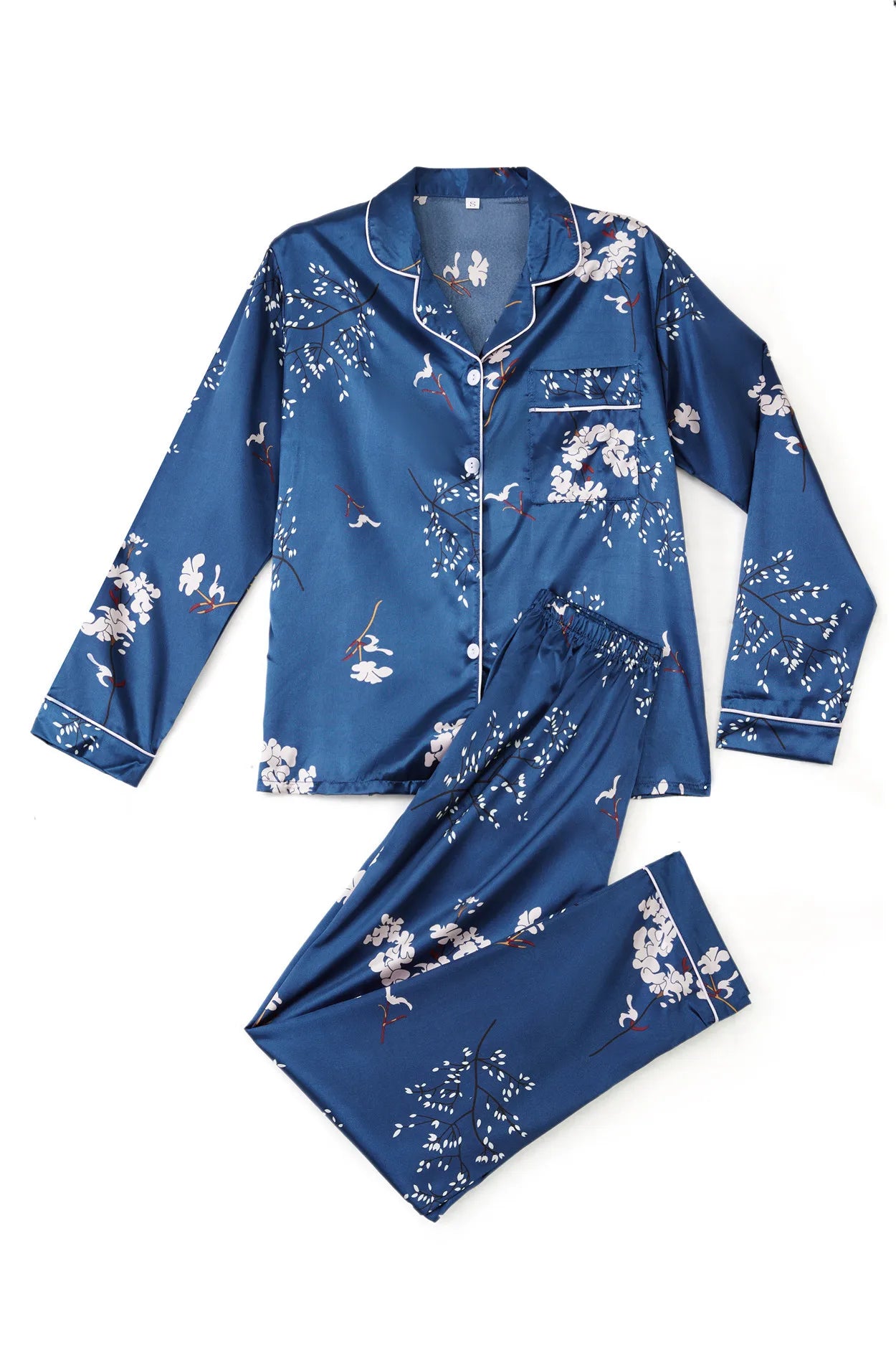 New Pajamas 2024 - Feminine Long Sleeve Satin Silk