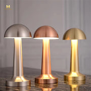 Modern Design Cordless Table Lamp Dome LED Rechargeable with Battery Power Small Portable for Home Office Living Room