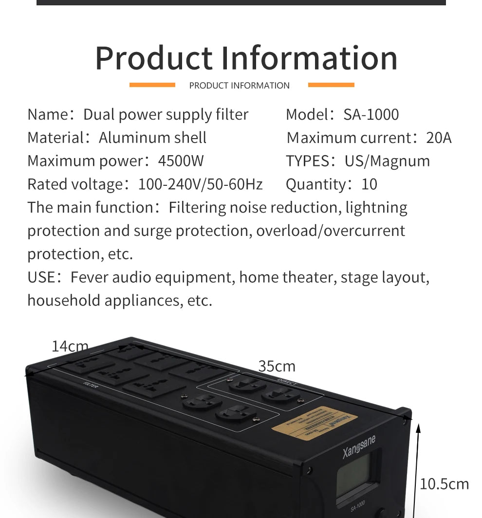 Ổ Cắm Thông Minh Hi-Fi Chống Nhiễu EMI/RFI