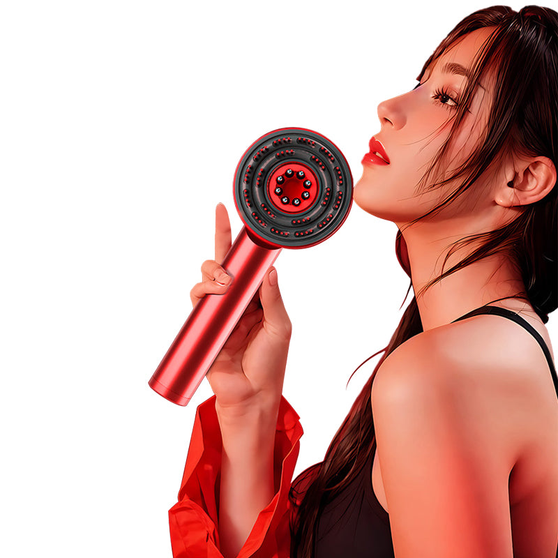 Red light hair growth electric comb Hair conditioner dispenser Hair straightening comb 