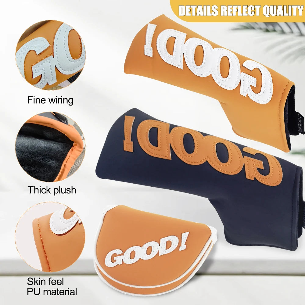 Custom Waterproof PU Golf Club Covers with Embroidery Logo