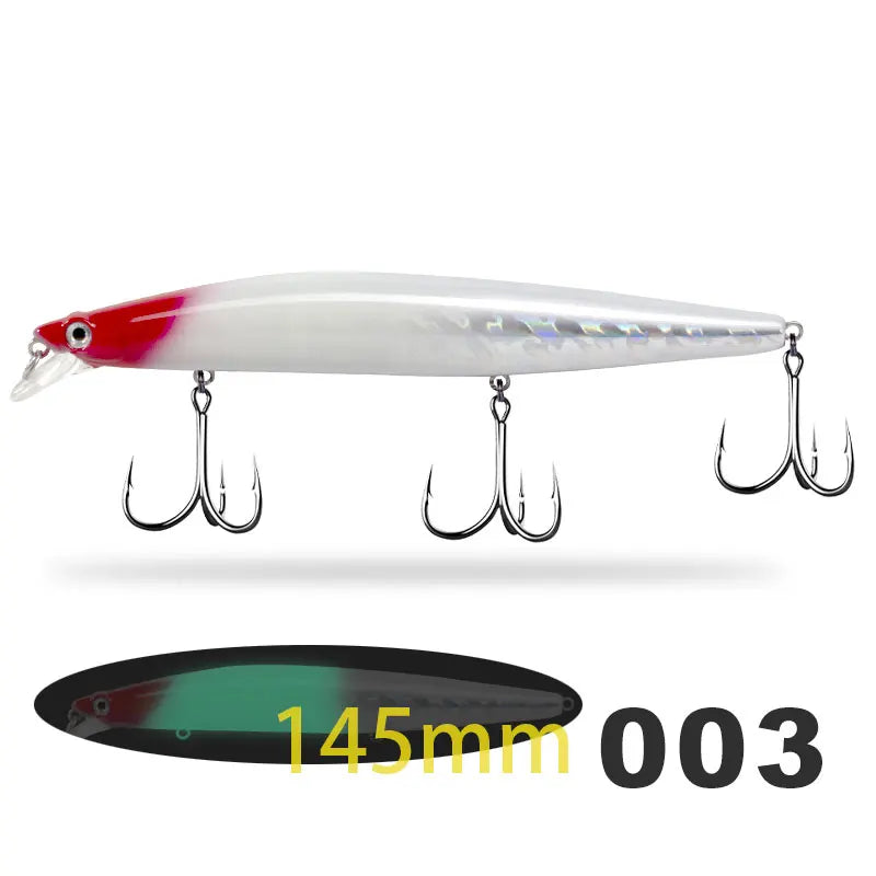 D1 Minnow Fishing Bait Suspending Floating 145mm/120mm Artificial Wobblers For Bass Tuna Flatfish