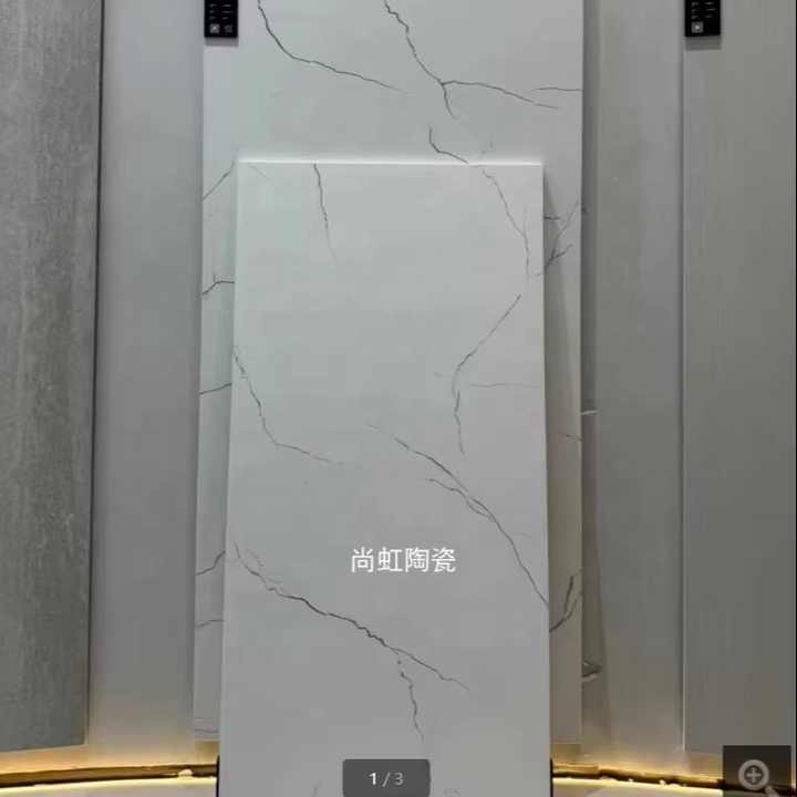Langya Stone modern design super white marble tiles 600x1200 for living room, dining room, bathroom, hotel, wall - floor 